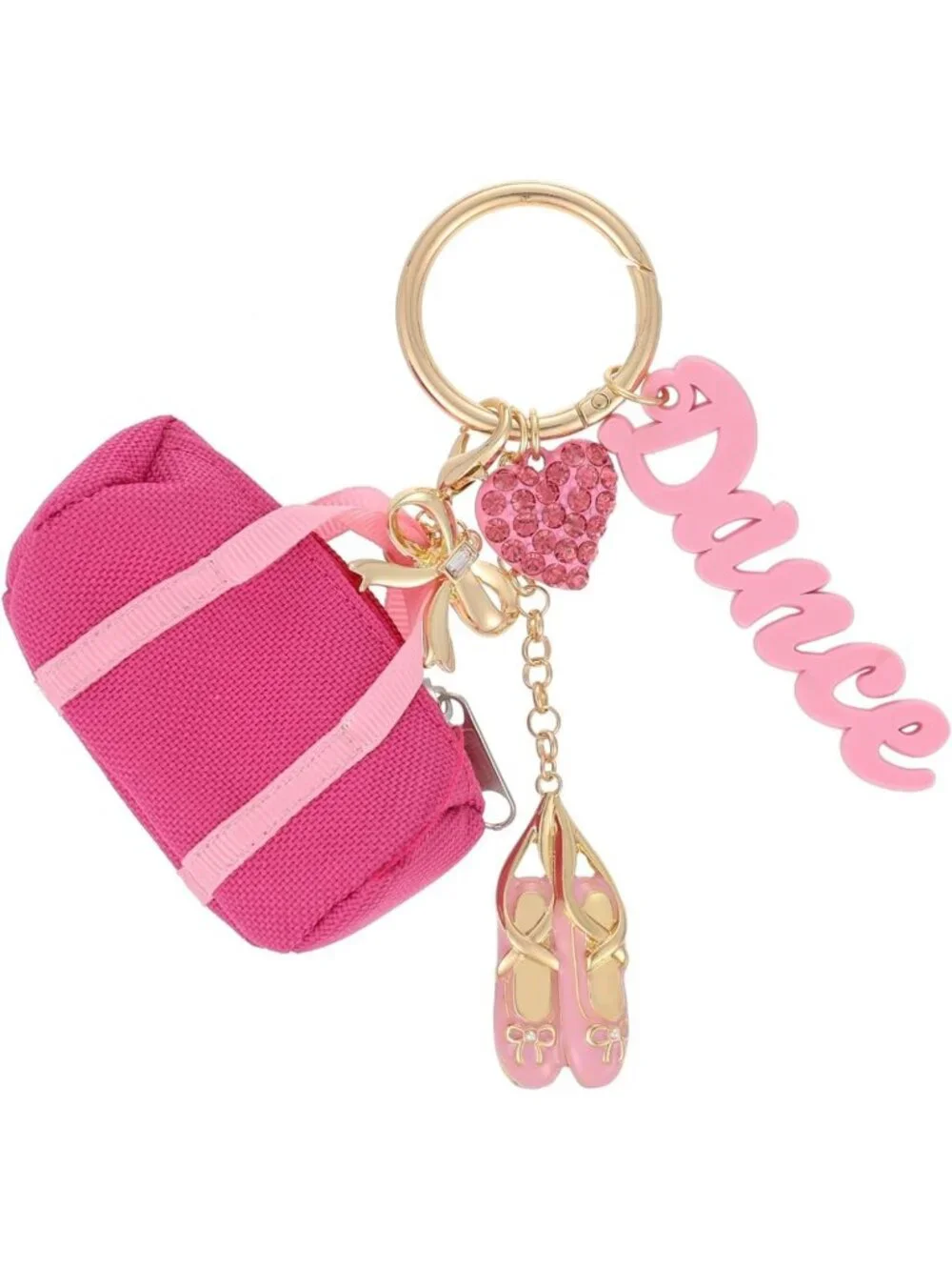 Mini Sports Keychain Charm - Soccer, Pickleball, Tennis, Dance & Cheer Gift